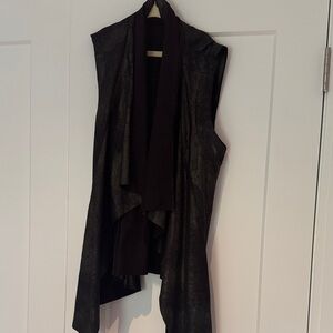 Zara Sleeveless Waterfall Vest with Tie Back